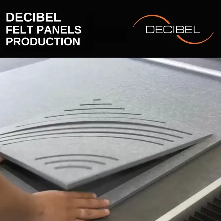DECIBEL rozpoczął produkcję akustycznych paneli z filcu PET z recyklingu