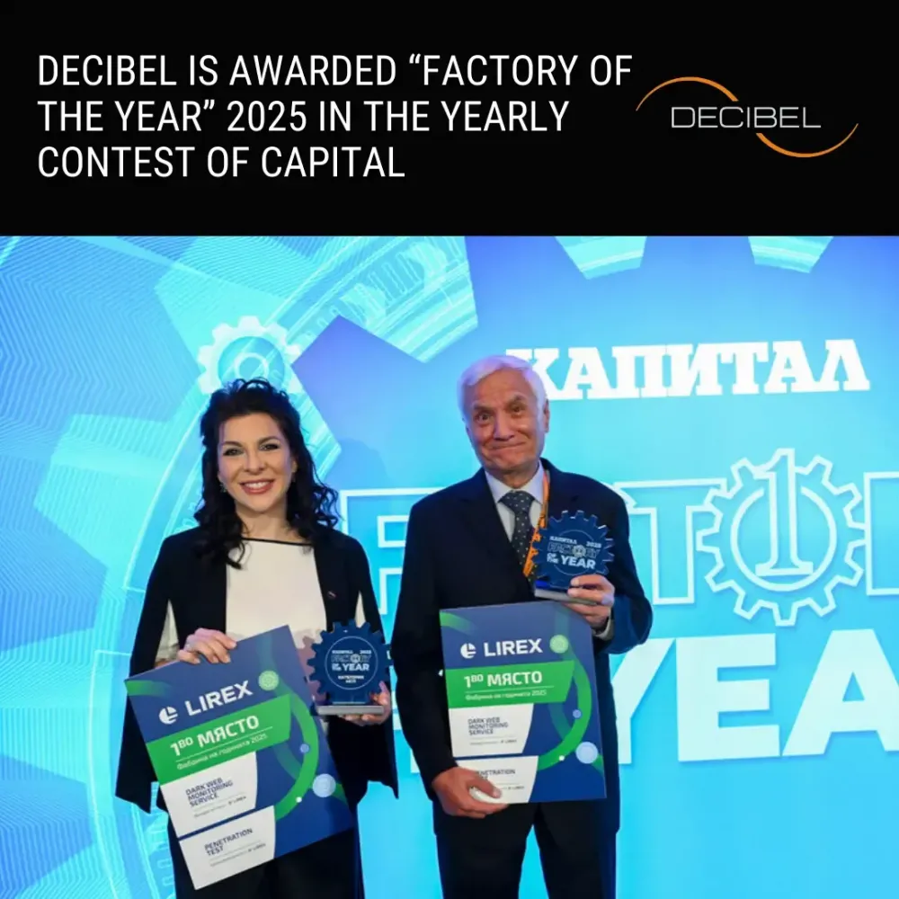 DECIBEL ogłoszony Fabryką Roku 2025 przez Capital