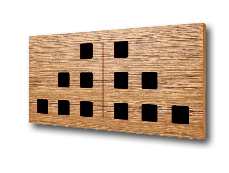 DOMINO™ - Panel akustyczny z drewna i tkaniny