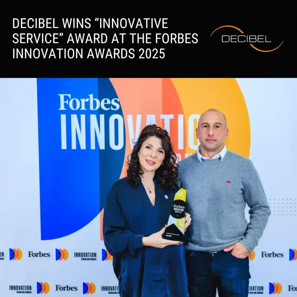 DECIBEL zwycięża w kategorii Innowacyjne Usługi podczas gali Forbes Innovation Awards 2025