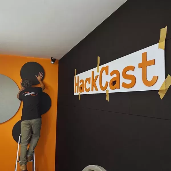 Panele akustyczne i pełna modernizacja studia podcastów