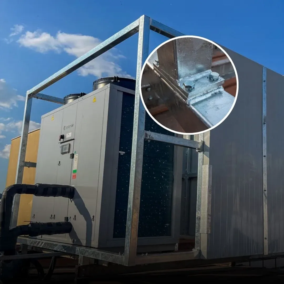 Wyciszenie klimatyzatora dachowego panelami PZP