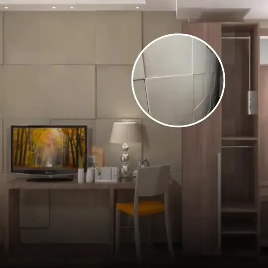 Akustyczne wykończenie ścian w hotelu Bulgarska Morava