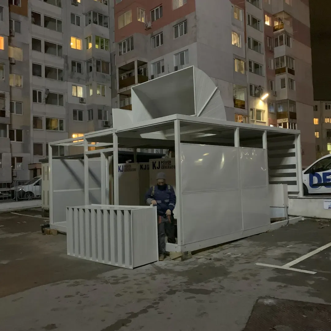 Wyciszanie generatorów Diesla dla oddziału banku w Warnie