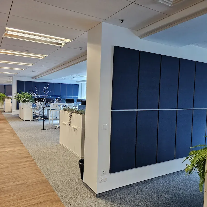 Adaptacja akustyczna biur Amadeus w budynku Vertigo