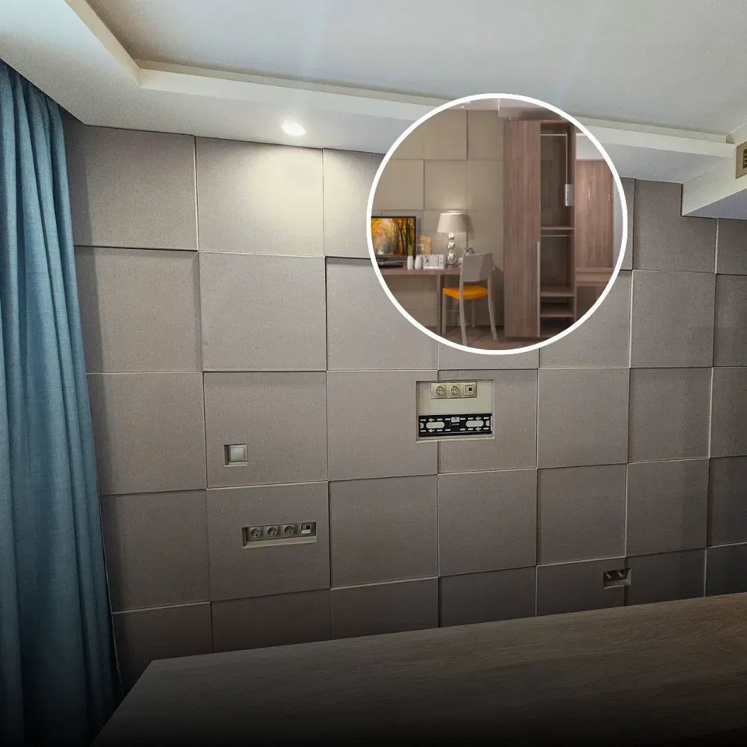 Decibel-Akustyczne wykończenie ścian w hotelu Bulgarska Morava