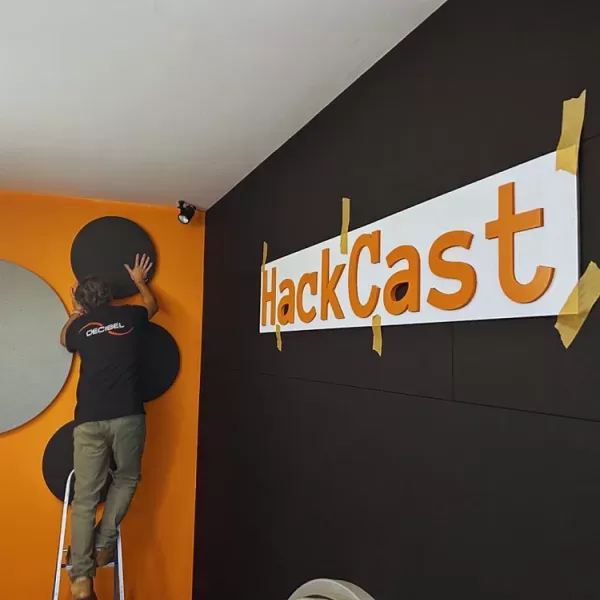 Panele akustyczne i pełna modernizacja studia podcastów
