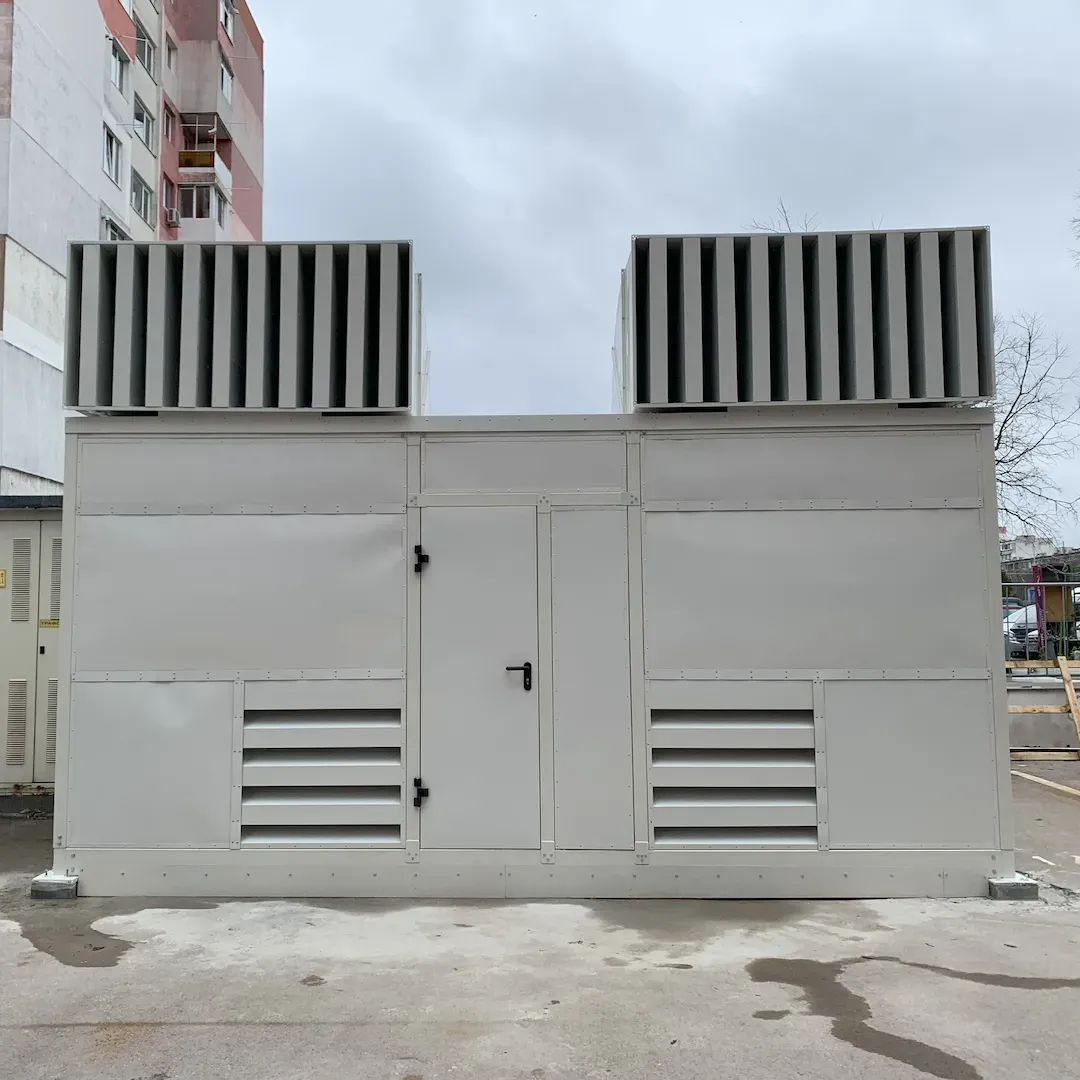 Wyciszanie generatorów Diesla dla oddziału banku w Warnie