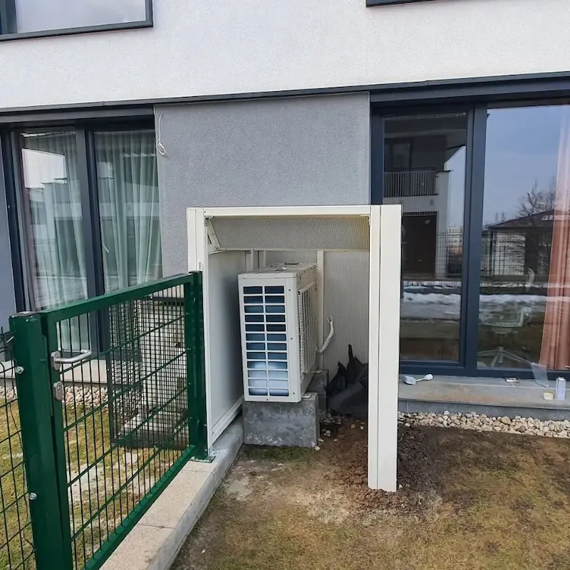 Wyciszenie zewnętrznej jednostki klimatyzacyjnej w Sofia Business Park