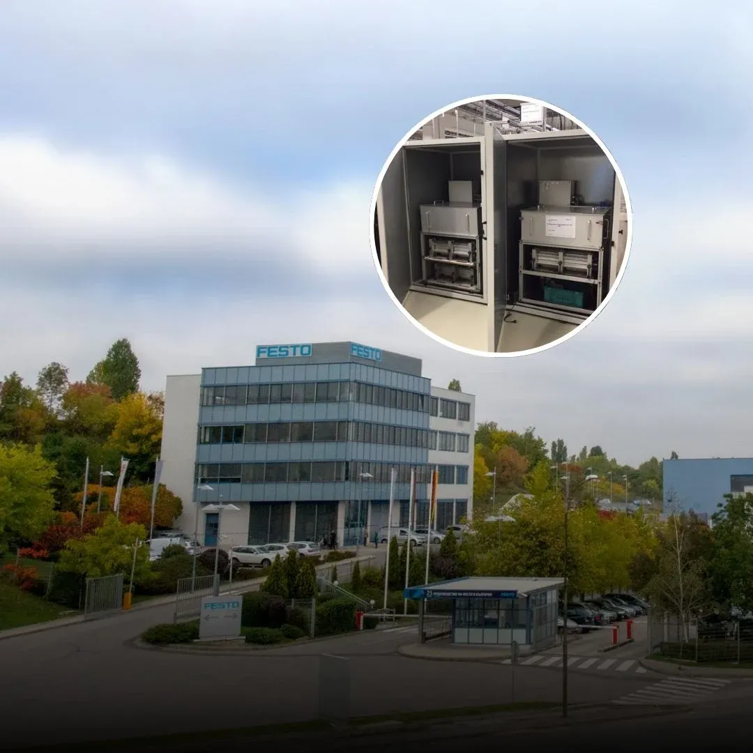 Wyciszenie maszyn w hali produkcyjnej FESTO