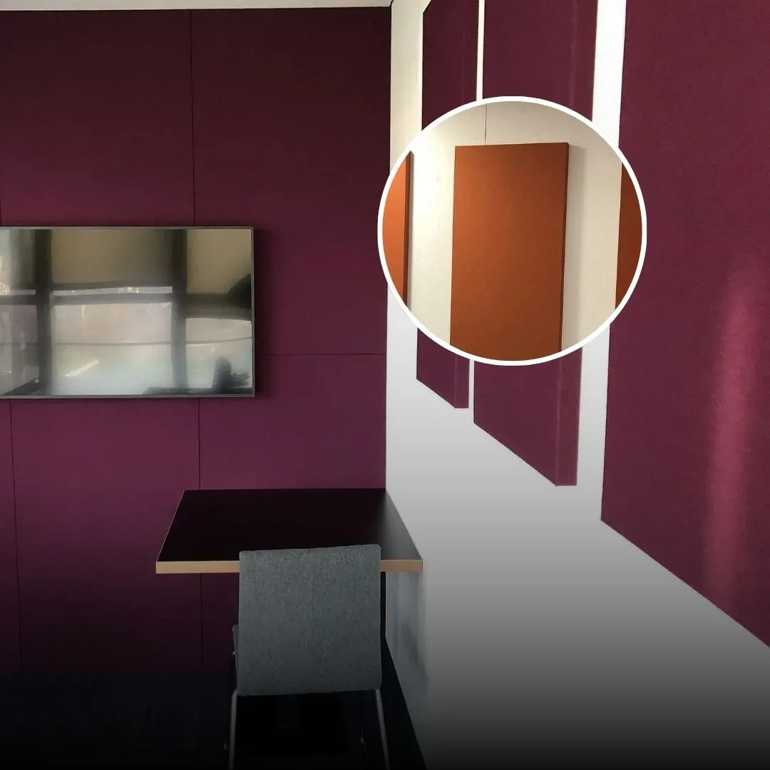 Panele akustyczne Echo Wall w biurach i salach konferencyjnych BE Terna