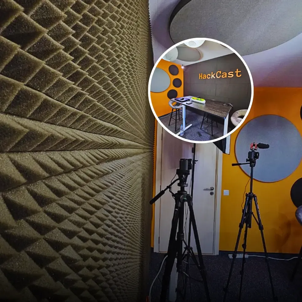 Panele akustyczne i pełna modernizacja studia podcastów