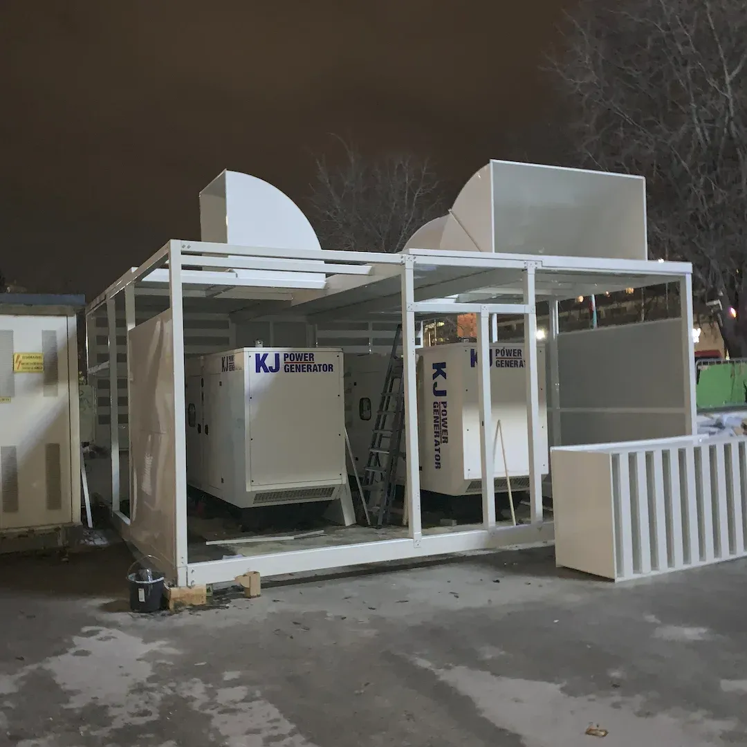 Wyciszanie generatorów Diesla dla oddziału banku w Warnie
